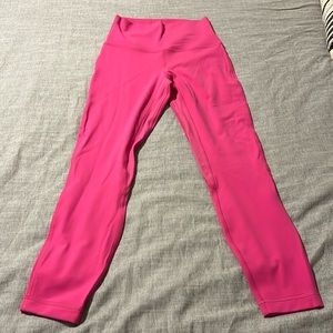 Lululemon Align High Rise 25” Leggings. Nulu. Size 4. Neon/Hot Pink. NWOT.